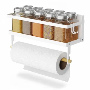 Magnetic Spice Rack Organizer - Foldable Wall Mount Shelf for Kitchen Pantry ...